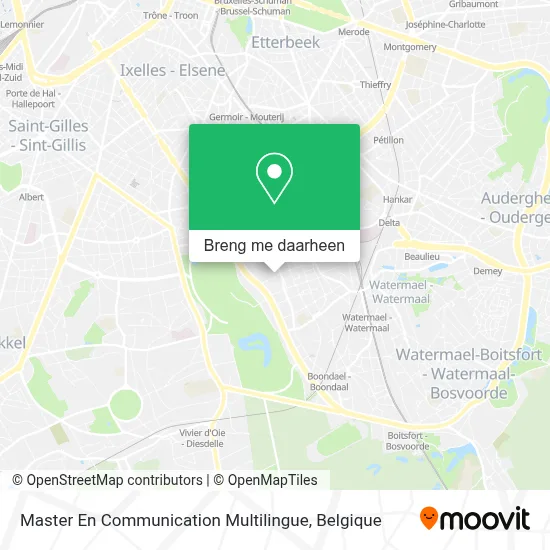 Master En Communication Multilingue kaart