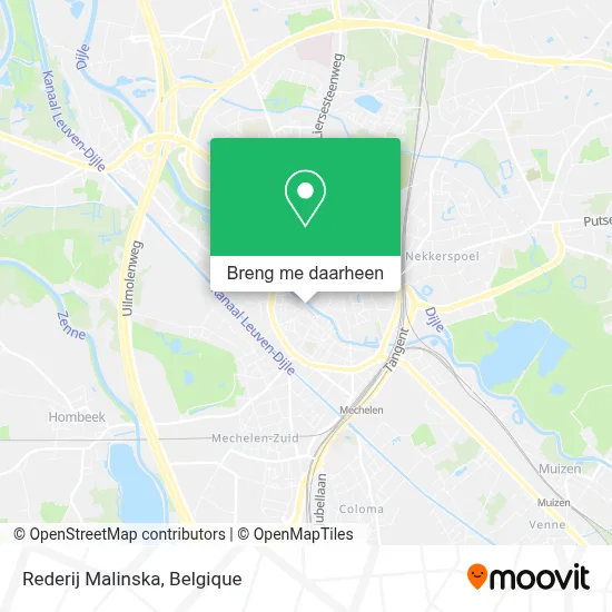 Rederij Malinska kaart
