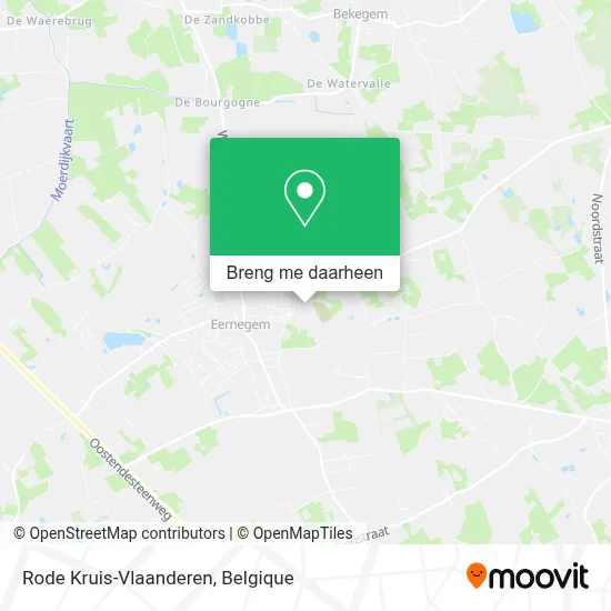 Rode Kruis-Vlaanderen kaart