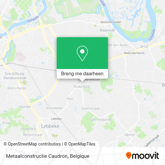 Metaalconstructie Caudron kaart