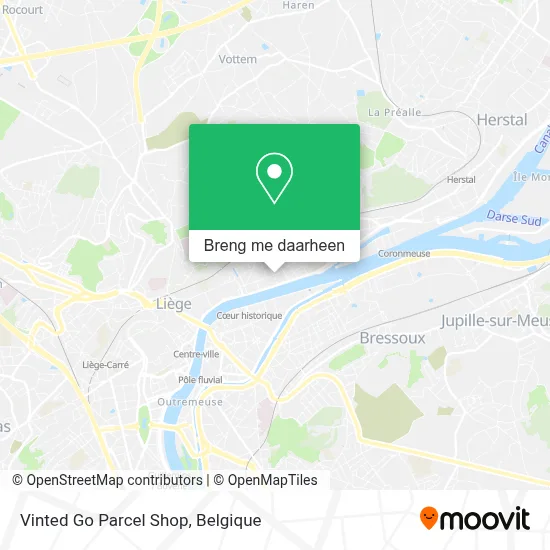 Vinted Go Parcel Shop kaart