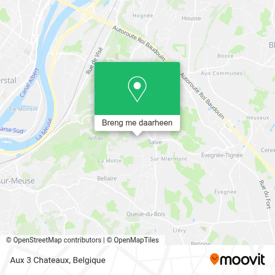 Aux 3 Chateaux kaart