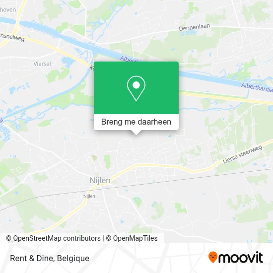 Rent & Dine kaart