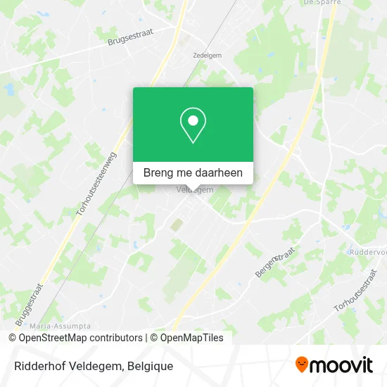 Ridderhof Veldegem kaart