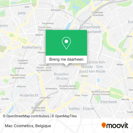 Mac Cosmetics kaart
