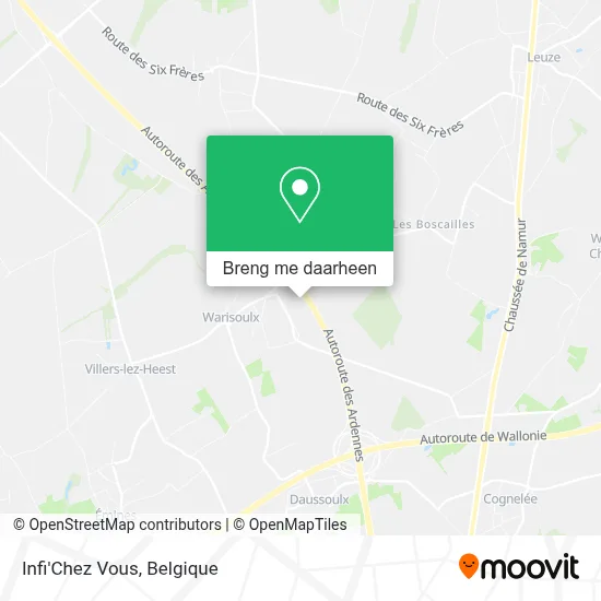 Infi'Chez Vous kaart