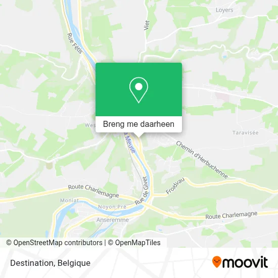 Destination kaart
