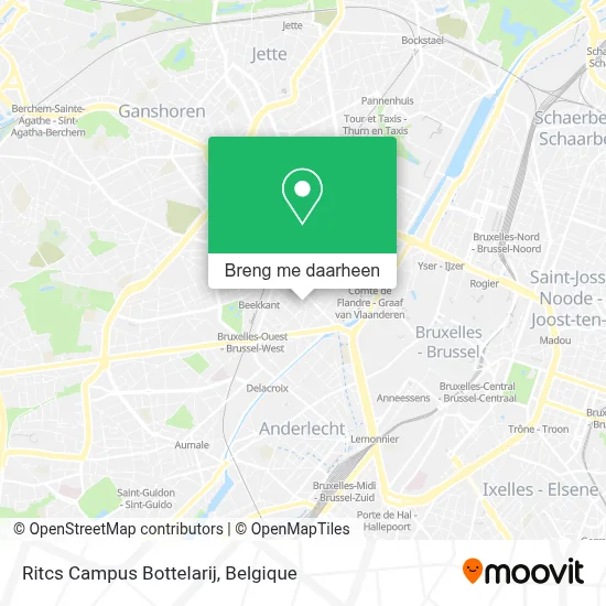 Ritcs Campus Bottelarij kaart