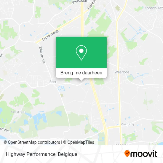 Highway Performance kaart