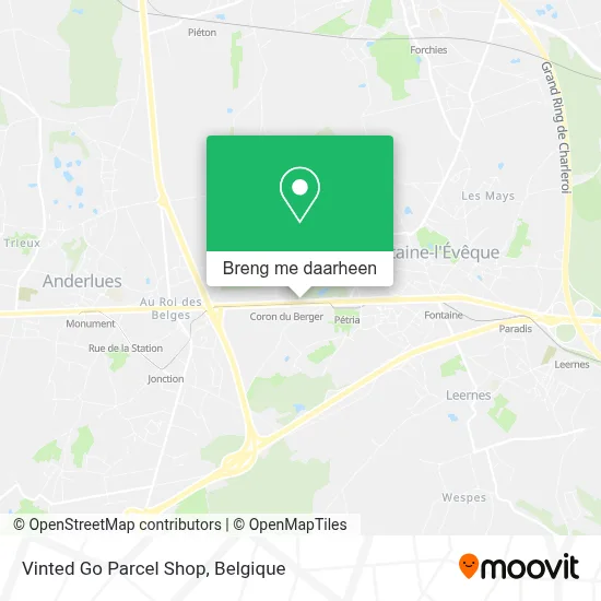 Vinted Go Parcel Shop kaart