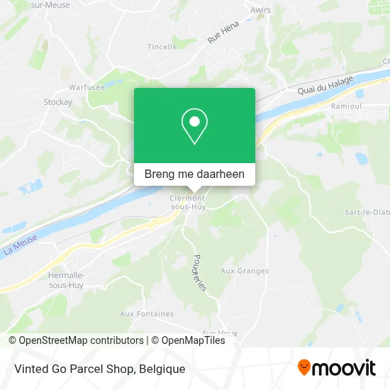 Vinted Go Parcel Shop kaart
