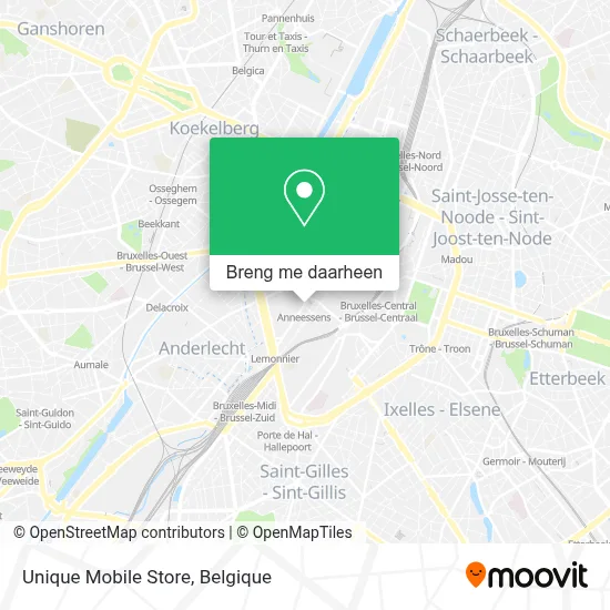 Unique Mobile Store kaart