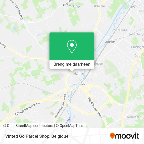 Vinted Go Parcel Shop kaart