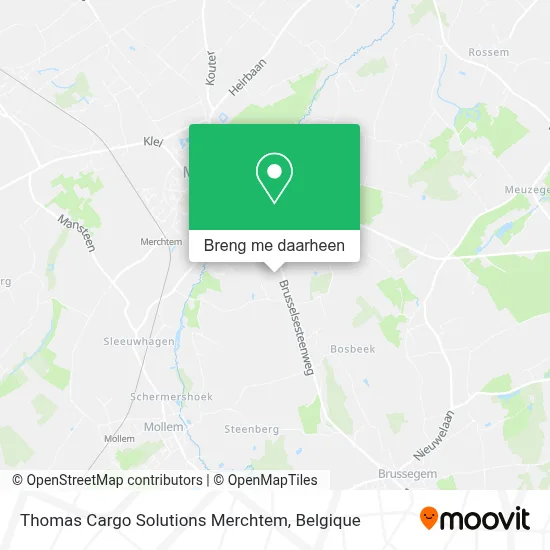 Thomas Cargo Solutions Merchtem kaart