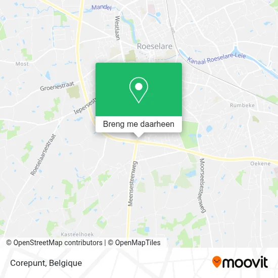 Corepunt kaart