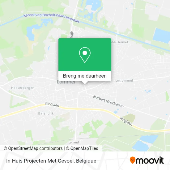 In-Huis Projecten Met Gevoel kaart
