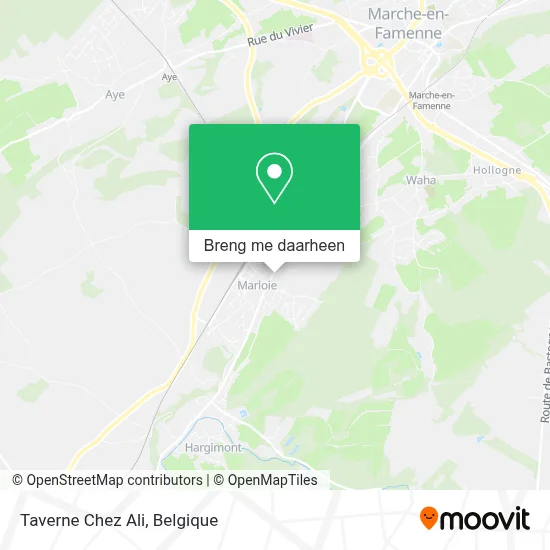 Taverne Chez Ali kaart