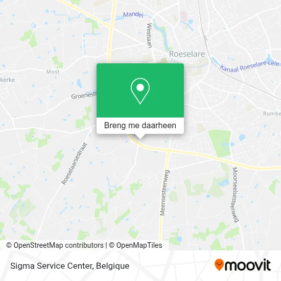 Sigma Service Center kaart