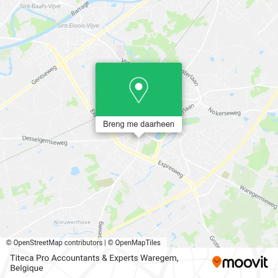 Titeca Pro Accountants & Experts Waregem kaart