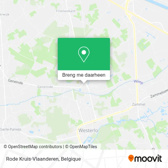 Rode Kruis-Vlaanderen kaart