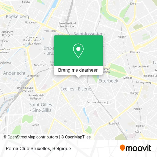 Roma Club Bruxelles kaart