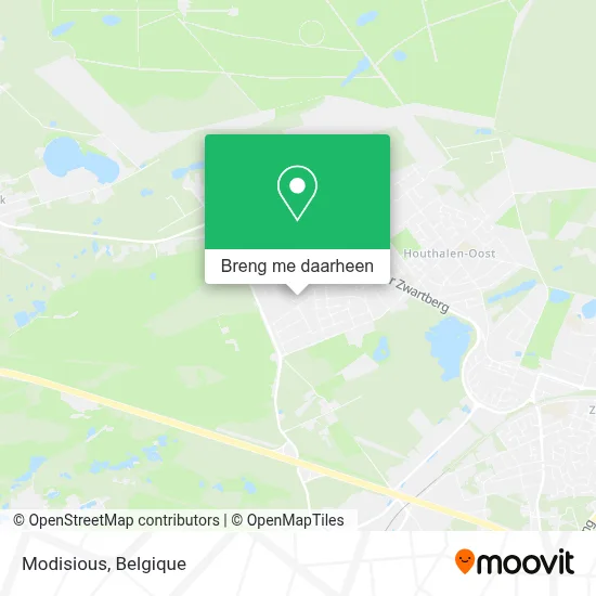 Modisious kaart