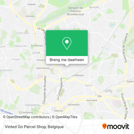 Vinted Go Parcel Shop kaart