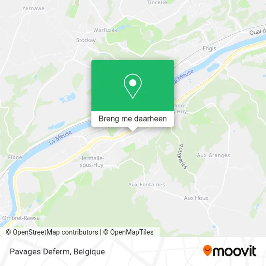 Pavages Deferm kaart
