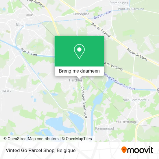 Vinted Go Parcel Shop kaart