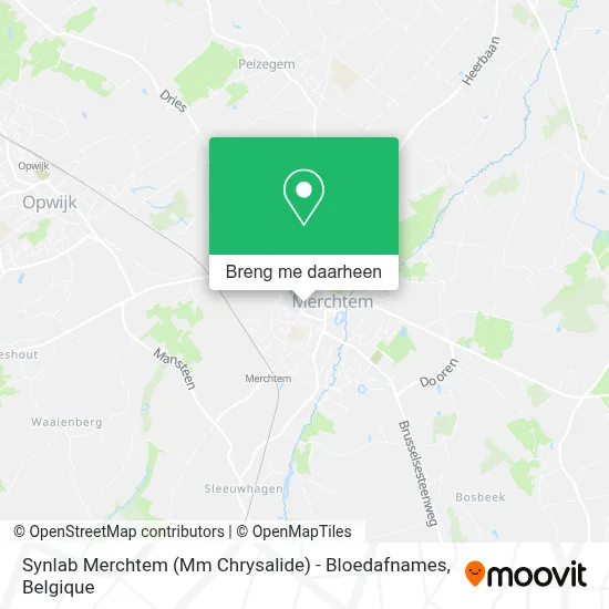 Synlab Merchtem (Mm Chrysalide) - Bloedafnames kaart