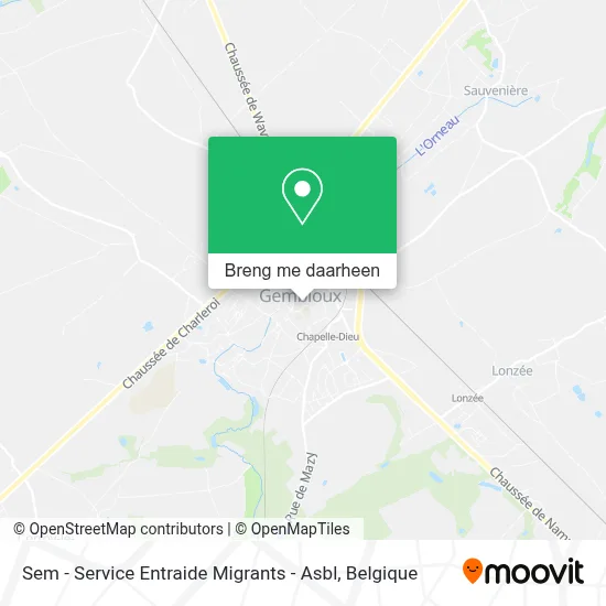 Sem - Service Entraide Migrants - Asbl kaart