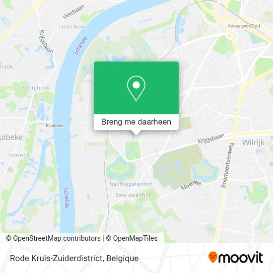 Rode Kruis-Zuiderdistrict kaart