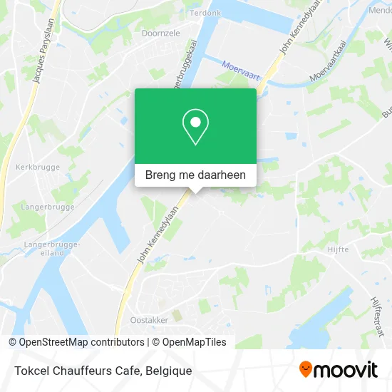 Tokcel Chauffeurs Cafe kaart