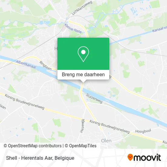 Shell - Herentals Aar kaart