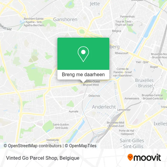 Vinted Go Parcel Shop kaart