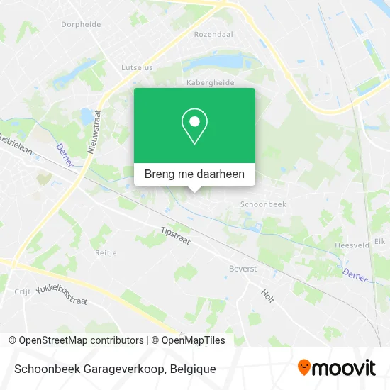 Schoonbeek Garageverkoop kaart