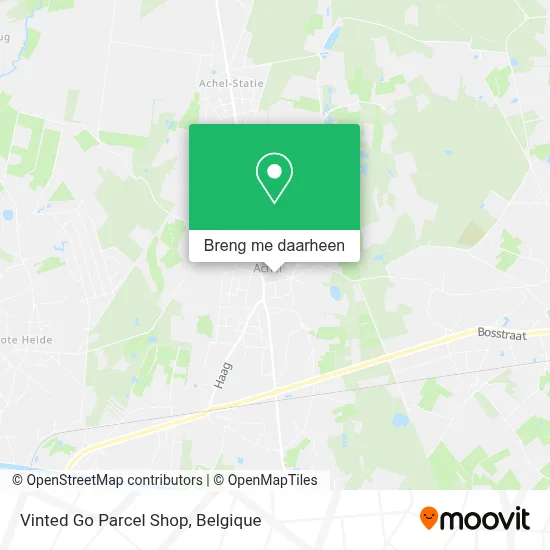 Vinted Go Parcel Shop kaart