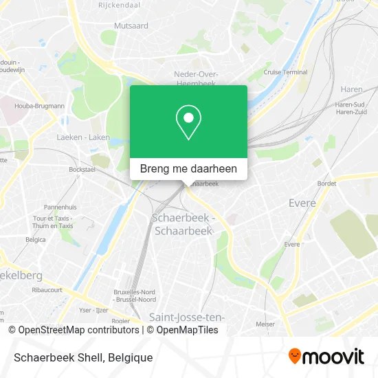 Schaerbeek Shell kaart