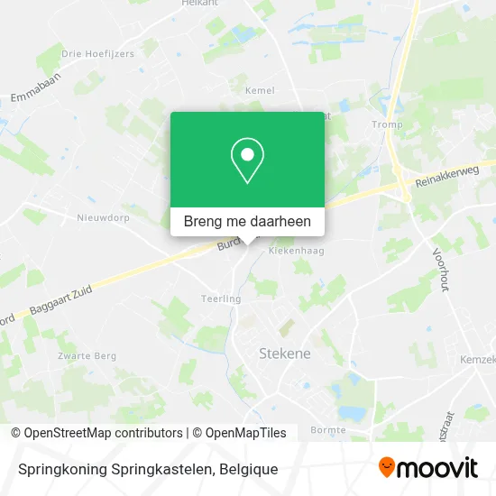 Springkoning Springkastelen kaart