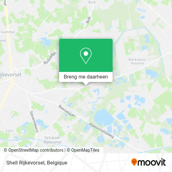 Shell Rijkevorsel kaart