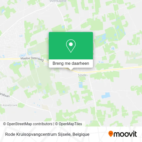 Rode Kruisopvangcentrum Sijsele kaart