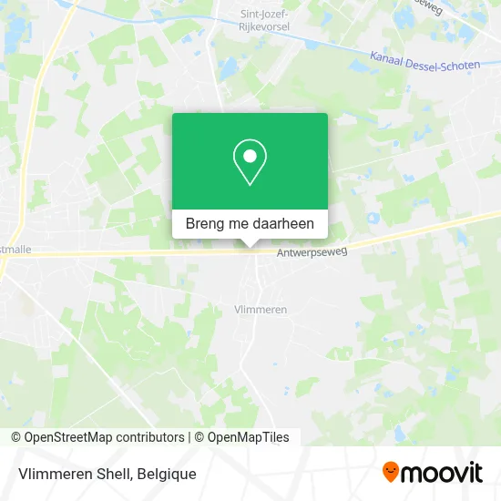 Vlimmeren Shell kaart
