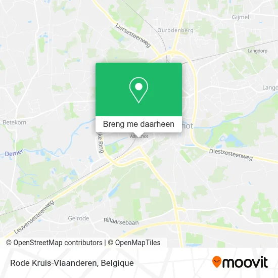 Rode Kruis-Vlaanderen kaart