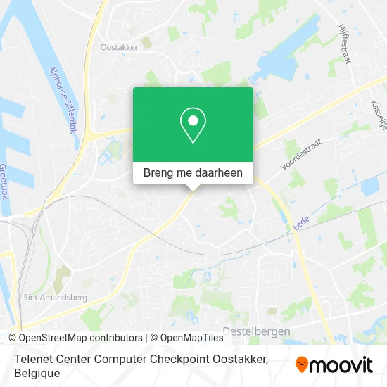 Telenet Center Computer Checkpoint Oostakker kaart