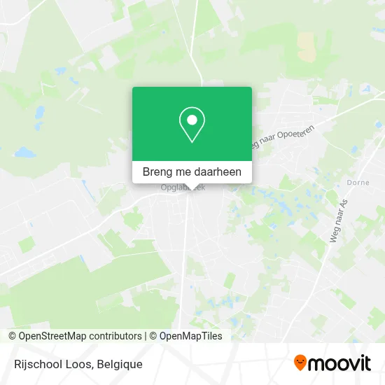 Rijschool Loos kaart
