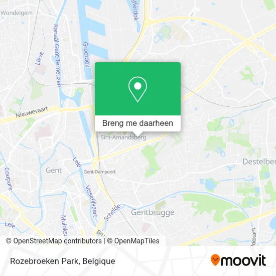 Rozebroeken Park kaart
