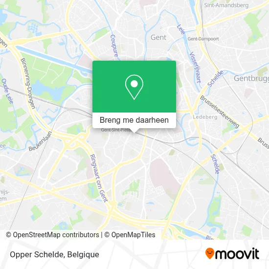 Opper Schelde kaart