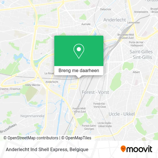 Anderlecht Ind Shell Express kaart