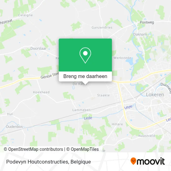 Podevyn Houtconstructies kaart