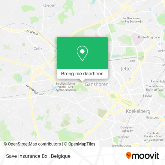 Save Insurance Bxl kaart